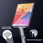 Aluminum Tablet Stand 360°Rotating Folding Adjustable Desk Holder Mount Riser for iPad Pro Air 4 Mini 12.9 4-14 Inch Xiaomi Tab