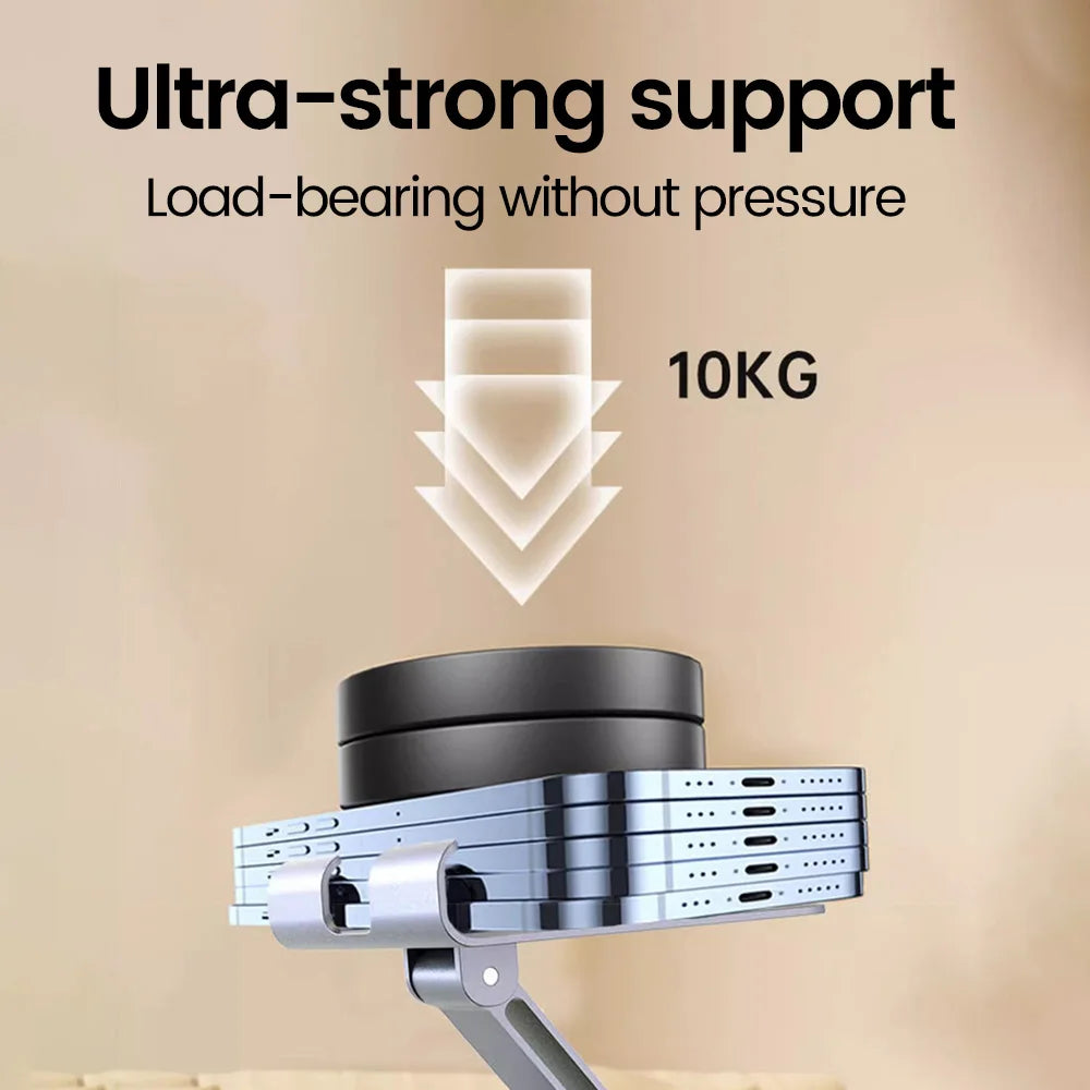 Elough 360° Rotation Portable Tablet Holder For iPad iPhone 15 Xiaomi Folding Lazy Desktop Live Mobile Phone Stand Mount Bracket