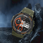 Smartwatch Military Men 360*360 HD Screen Flashlight Health Monitoring Waterproof Heart Rate BT Call Smart Watch For Android IOS