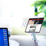 Aluminum Tablet Stand 360°Rotating Folding Adjustable Desk Holder Mount Riser for iPad Pro Air 4 Mini 12.9 4-14 Inch Xiaomi Tab