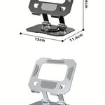 360° Rotatable Tablet Stand Adjustable Foldable Desktop Stand Holder Compatible For 4.7-12 Inch Ipad Pro/Air/Min Laptop Tablet