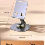 Elough 360° Rotation Portable Tablet Holder For iPad iPhone 15 Xiaomi Folding Lazy Desktop Live Mobile Phone Stand Mount Bracket