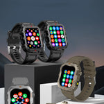 LAXASFIT New Men's Smart Watch LED Flashlight Outdoor Sports Smart Watch Wristwatch Health Monitoring Smart Watch