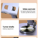 Elough 360° Rotation Portable Tablet Holder For iPad iPhone 15 Xiaomi Folding Lazy Desktop Live Mobile Phone Stand Mount Bracket