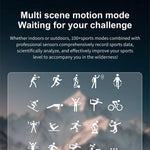 Smartwatch Military Men 360*360 HD Screen Flashlight Health Monitoring Waterproof Heart Rate BT Call Smart Watch For Android IOS