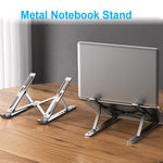 Aluminum Alloy Laptop Stand, Adjustable Foldable Portable Laptop Stand, Anti-Slip Lift Cooling Stand