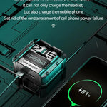 Wireless Noise Reduction HQ High Quality TWS Earphone M25 In-ear Type-C LED Display Recharge Earphone Headphone