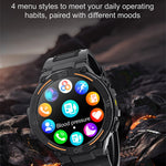 Smartwatch Military Men 360*360 HD Screen Flashlight Health Monitoring Waterproof Heart Rate BT Call Smart Watch For Android IOS