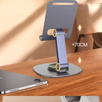 Elough 360° Rotation Portable Tablet Holder For iPad iPhone 15 Xiaomi Folding Lazy Desktop Live Mobile Phone Stand Mount Bracket