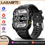 LAXASFIT New Men's Smart Watch LED Flashlight Outdoor Sports Smart Watch Wristwatch Health Monitoring Smart Watch