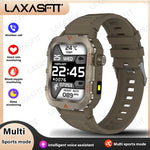 LAXASFIT New Men's Smart Watch LED Flashlight Outdoor Sports Smart Watch Wristwatch Health Monitoring Smart Watch