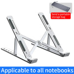 Aluminum Alloy Laptop Stand, Adjustable Foldable Portable Laptop Stand, Anti-Slip Lift Cooling Stand