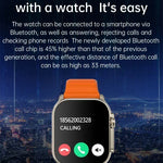 New Smart Watch 9 Ultra Gen 2 Watch Ultra IWO Watch Ultra NFC Smartwatch Series 9 Bluetooth Call 2.2 Inch Wireless Fitness Watch