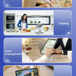 Aluminum Tablet Stand 360°Rotating Folding Adjustable Desk Holder Mount Riser for iPad Pro Air 4 Mini 12.9 4-14 Inch Xiaomi Tab